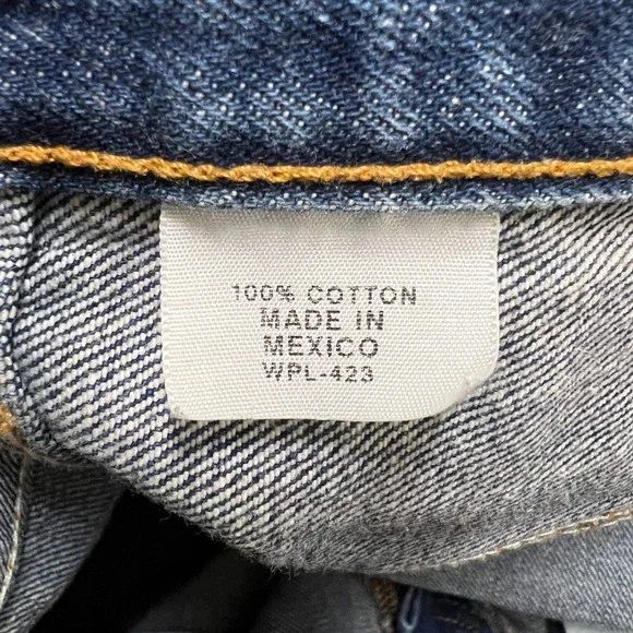 Vintage Levis 501 Jeans Mens 34x30 Straight Button Fly Blue Original Fit Y2K - Picture 8 of 12